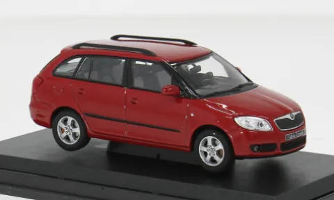 Skoda Fabia II Combi, rot, 2007, 1:43, Abrex