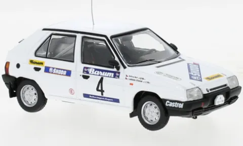 Skoda Favorit 136L, Rallye Valašskaá Zima, 1989, #4, L.Krecek/B.Motl, 1:43, IXO