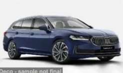 Skoda Superb II (3T) Combi, dunkelblau, 1:18, Solido