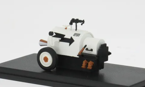 Skoda UVMV Steam Rocket, weiss/schwarz, 1972, 1:43, Abrex