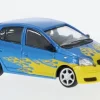 Toyopet Yaris, blau/gelb, 1998, 1:64, BM Creations