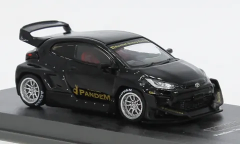 Toyota GR Yaris Pandem, schwarz, 1:64, Tarmac Works