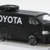Toyota Hiace Widebody, schwarz, 1:64, Tarmac Works