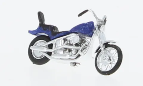 US Motorrad, blau, 1:87, Busch