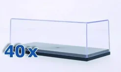 Vitrine 40 x Kunststoff-Vitrine für je 1 x 1:43, 1:43, MCG