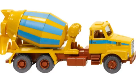 Volvo N10, gelb/blau, 1973, 1:87, Wiking