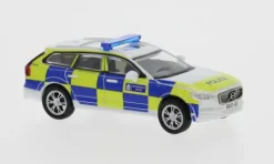 Volvo V90, weiss/blau, 2017, Police (GB), 1:87, Micro City 87