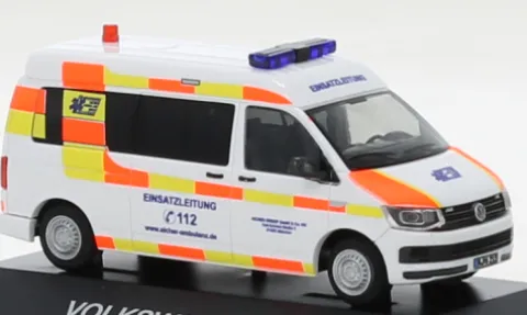 VW T6 Bus, Einsatzleitung Aicher Ambulanz, 1:87, Rietze