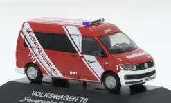 VW T6 Bus, Feuerwehr Duisburg, 1:87, Rietze
