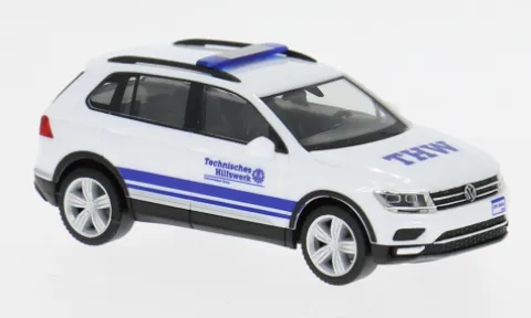 VW Tiguan, weiss, THW Gera Thüringen, 1:87, Herpa