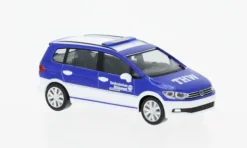 VW Touran, blau/weiss, THW Fürth, 1:87, Herpa