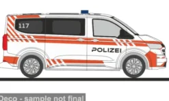 VW Transporter T7, Polizei (CH), 1:87, Rietze