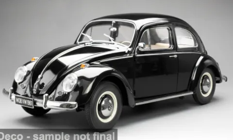 VW Beetle Saloon, schwarz, 1961, 1:12, Sun Star
