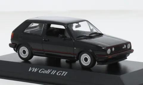 VW Golf II GTI, schwarz, 1985, 1:43, Maxichamps