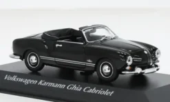 VW Karmann Ghia Cabriolet, schwarz, 1955, 1:43, Minichamps
