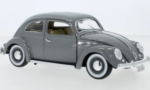 VW Käfer, grau, 1955, 1:18, Bburago
