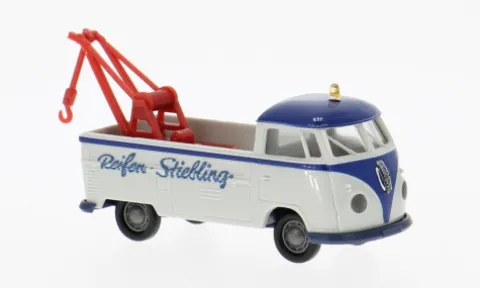 VW T1b Abschleppwagen, 1960, Reifen Stiebling, 1:87, Brekina