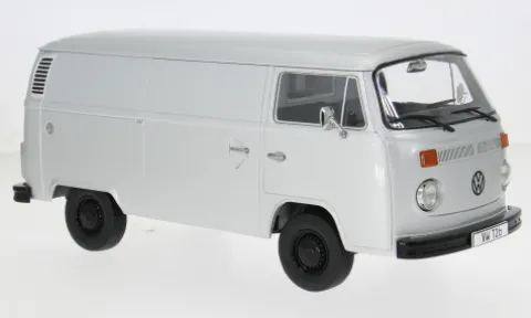VW T2b Delivery Van, silber, 1972, 1:18, KK Scale