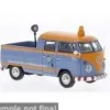 VW T1, blau/orange, Straßendienst, 1:43, Cararama