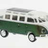 VW T1b Samba, weiss/dunkelgrün, 1960, 1:87, Brekina