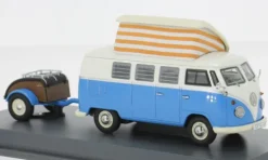 VW T1 Campingbus, blau/weiss, 1:43, Schuco