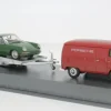 VW T1 Kastenwagen, rot/dunkelgrau, Porsche, 1:43, Schuco