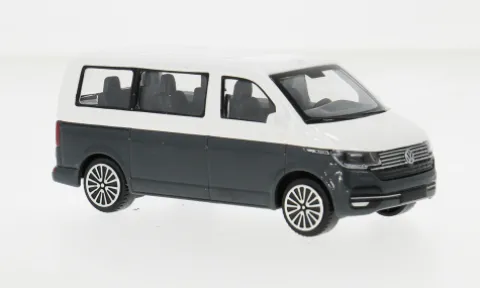 VW T6.1 Transporter, dunkelblau/weiss, 2020, 1:43, Bburago