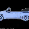Wartburg 311 Cabriolet, hellblau, 1959, 1:87, Brekina