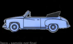 Wartburg 311 Cabriolet, hellblau, 1959, 1:87, Brekina