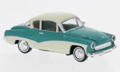 Wartburg 311 Coupe, grün/hellblau, 1959, 1:87, Brekina
