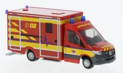 Wietmarscher Ambulanzfahrzeuge RTW, 2018, Feuerwehr Delmenhorst, 1:87, Rietze