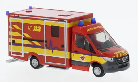 Wietmarscher Ambulanzfahrzeuge RTW, 2018, Feuerwehr Delmenhorst, 1:87, Rietze